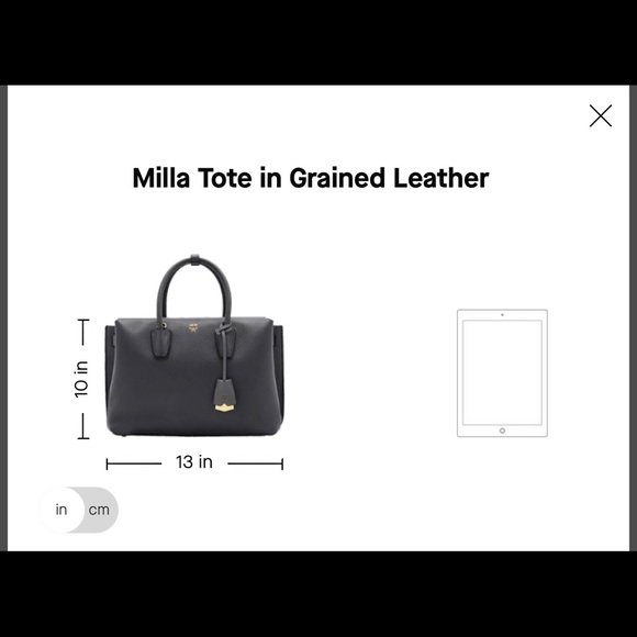 SOLD Authentic MCM Mill Tote - Picture 3 of 7